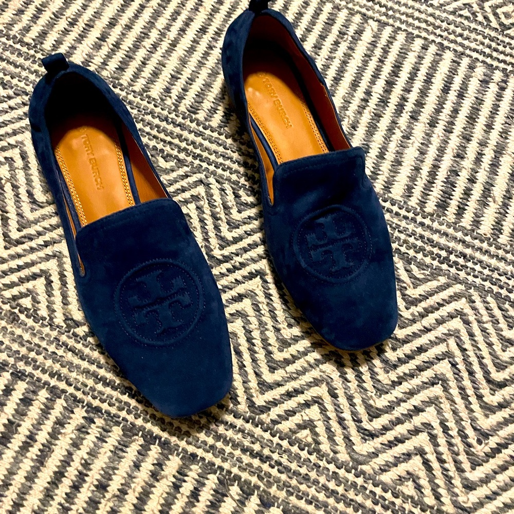 Tory Burch Blue suede loafers